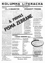 A. Pirmas, Pisma zebrane